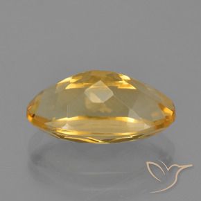 Citrino Laranja Dourado Profundo Natural 3.42ct, oval, VVS