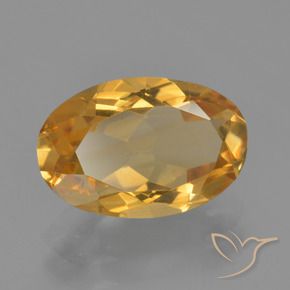 Citrino Dourado Médio-escuro Natural 3.06ct, oval, VVS-VS