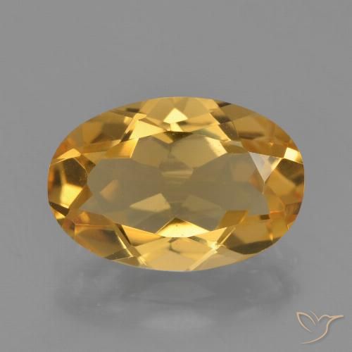 2.75ct Natural Laranja Dourado Profundo Citrino, oval, VVS-VS