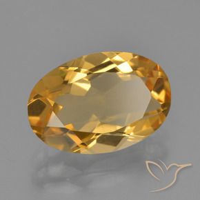 Citrino Laranja Dourado Profundo Natural 2.75ct, oval, VVS-VS
