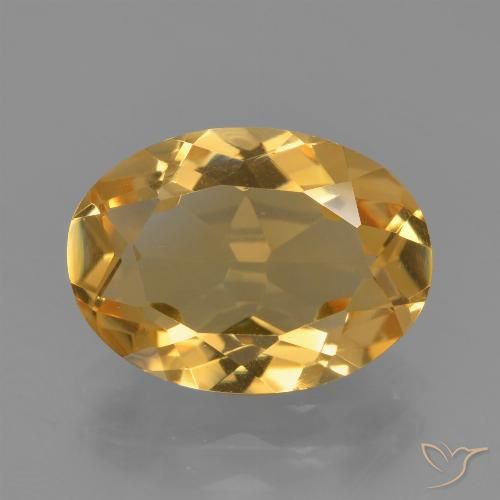 3.23ct Natural Laranja Dourado Profundo Citrino, oval, VVS-VS