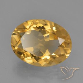 Citrino Laranja Dourado Profundo Natural 3.46ct, oval, VVS-VS
