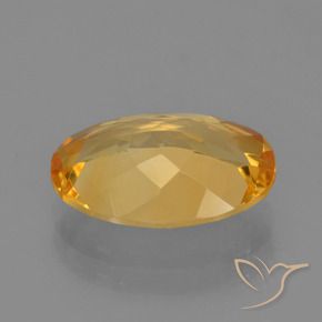 Citrino Dourado Médio-escuro Natural 3.25ct, oval, VVS-VS