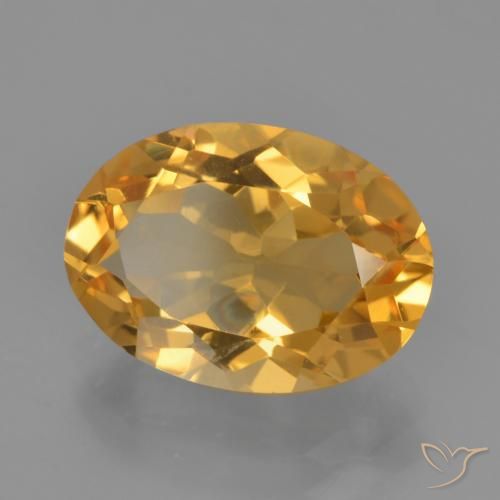 Citrino Laranja escuro-dourado Natural 3.75ct, oval, VS