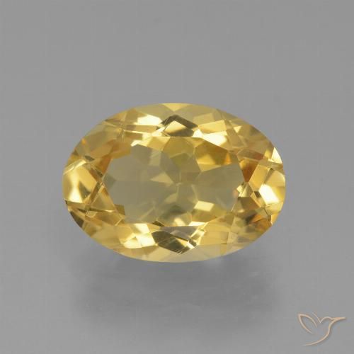 3.88ct Natural Dourado Médio-claro Citrino, oval, VVS-VS