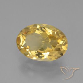 Citrino Dourado Médio-claro Natural 3.88ct, oval, VVS-VS