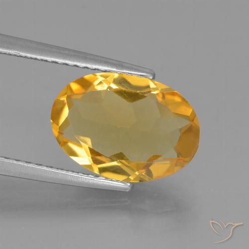 2.61ct Natural Dourado Escuro Citrino, oval, VVS-VS