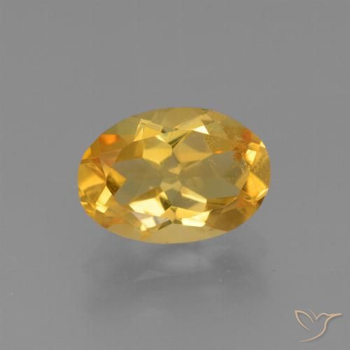 2.56ct Natural Laranja Dourado Profundo Citrino, oval, VS