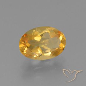 Citrino Laranja Dourado Profundo Natural 2.56ct, oval, VS