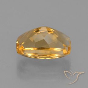 Citrino Laranja Dourado Profundo Natural 3.06ct, Almofada, VVS-VS