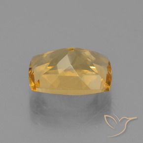 Citrino Laranja Dourado Profundo Natural 3.71ct, Almofada, VVS-VS