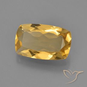 Citrino Dourado Médio-escuro Natural 2.30ct, Almofada, VVS-VS