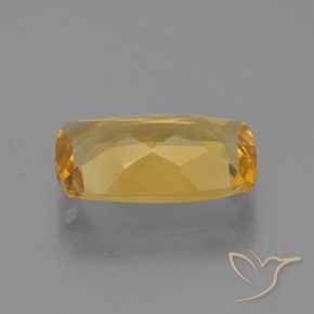 Citrino Dourado Médio-escuro Natural 2.30ct, Almofada, VVS-VS