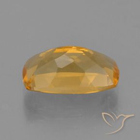 Citrino Laranja Profundo-Ouro Natural 3.28ct, Almofada, VVS-VS