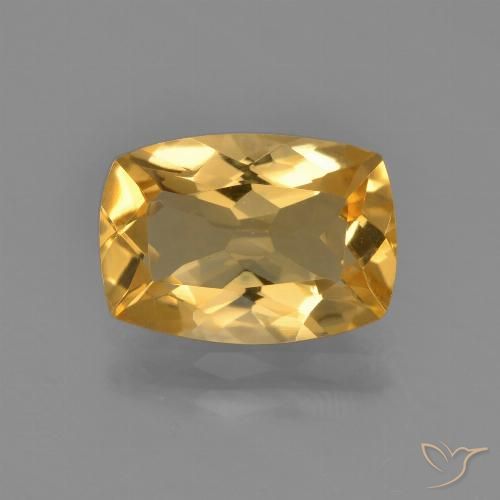 2.44ct Natural Dourado Médio-escuro Citrino, Almofada, VVS-VS