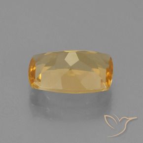 Citrino Dourado Médio-escuro Natural 2.44ct, Almofada, VVS-VS