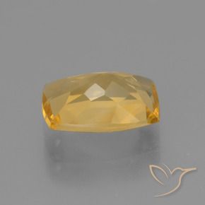 Citrino Dourado Médio-escuro Natural 3.50ct, Almofada, VVS