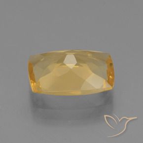 Citrino Dourado Médio-escuro Natural 3.51ct, Almofada, VVS-VS