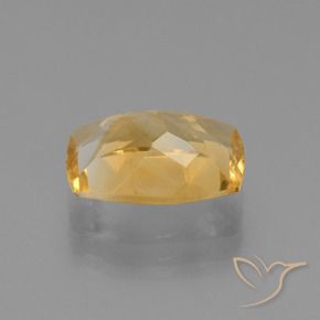 Citrino Laranja Dourado Profundo Natural 3.06ct, Almofada, VVS-VS