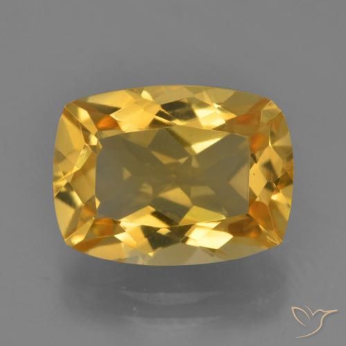 4.24ct Natural Dourado Escuro Citrino, Almofada, VVS-VS