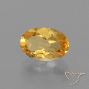 Citrino Laranja Profundo-Ouro Natural 2.42ct, oval, VVS-VS