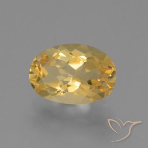 Citrino Dourado médio Natural 3.22ct, oval, VVS-VS