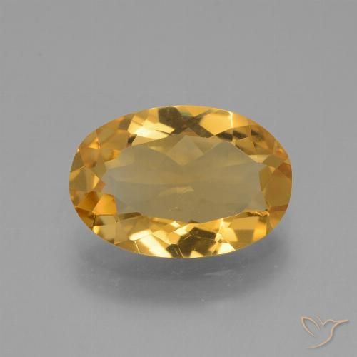 3.00ct Natural Laranja Dourado Profundo Citrino, oval, VVS-VS