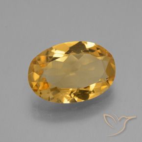 Citrino Laranja Dourado Profundo Natural 3.00ct, oval, VVS-VS