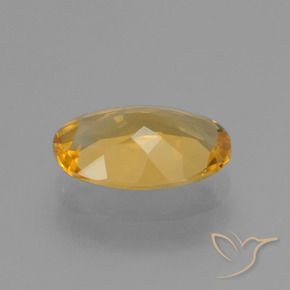 Citrino Laranja Dourado Profundo Natural 3.00ct, oval, VVS-VS