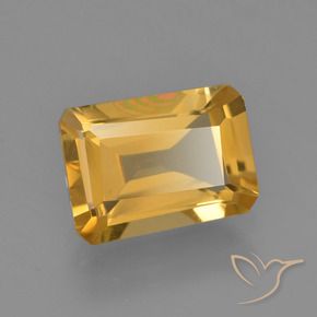 Citrino Dourado Médio-escuro Natural 2.24ct, Corte Octógono / Esmeralda, VVS-VS