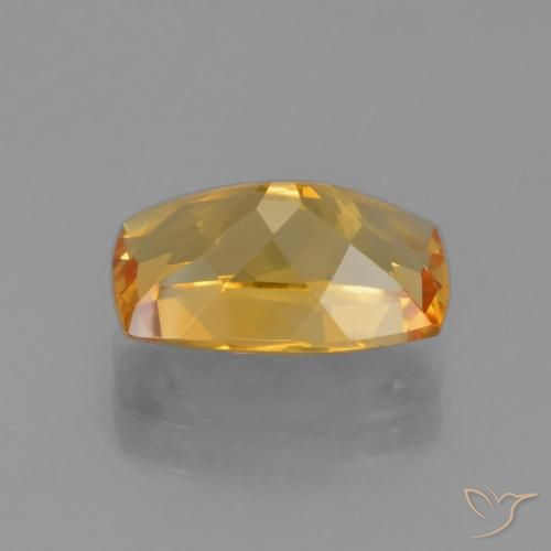 Citrino Laranja Profundo-Ouro Natural 2.55ct, Almofada, VVS-VS