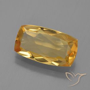 Citrino Laranja escuro-dourado Natural 2.53ct, Almofada, VVS-VS