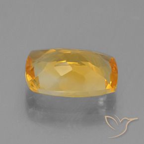 Citrino Laranja escuro-dourado Natural 3.04ct, Almofada, VVS-VS
