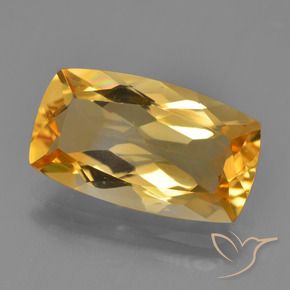Citrino Laranja-Ouro Natural 3.76ct, Almofada, VVS-VS