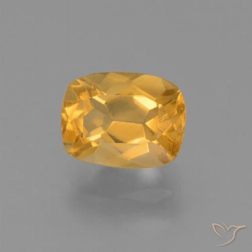 1.97ct Natural Laranja Médio Citrino, Almofada, VVS-VS