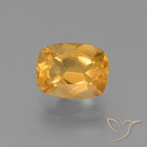 Citrino Laranja Médio Natural 1.97ct, Almofada, VVS-VS