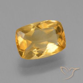 Citrino ouro brilhante Natural 2.77ct, Almofada, VS