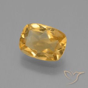 Citrino Laranja-dourado médio-claro Natural 1.94ct, Almofada, VS-SI