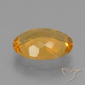 Citrino Laranja-dourado médio-claro Natural 3.77ct, oval, VVS-VS