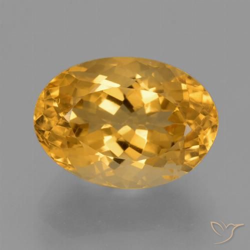 4.93ct Natural Laranja-Ouro Citrino, oval, VVS-VS
