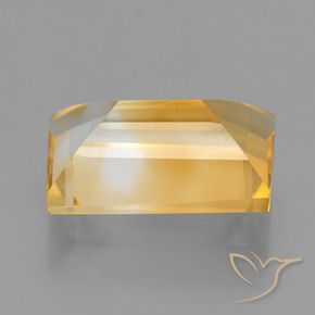 Citrino ouro brilhante Natural 3.61ct, baguete, VS