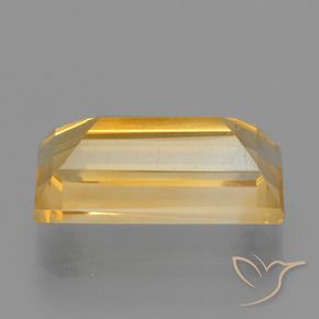 Citrino Dourado Médio-escuro Natural 4.25ct, baguete, VS
