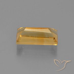 Citrino Laranja Médio Natural 2.92ct, baguete, VVS-VS