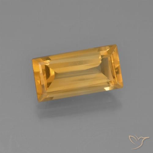2.86ct Natural Laranja-Ouro Citrino, baguete, VVS-VS