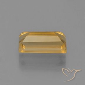 Citrino Dourado Médio-escuro Natural 3.28ct, baguete, VVS-VS