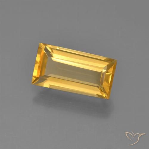 2.32ct Natural Dourado médio Citrino, baguete, VVS-VS