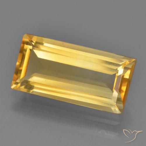 3.80ct Natural Dourado médio Citrino, baguete, VS