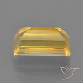 Citrino Dourado médio Natural 3.68ct, baguete, VS