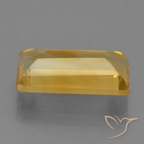 Citrino Laranja Dourado Profundo Natural 3.83ct, baguete, VVS-VS