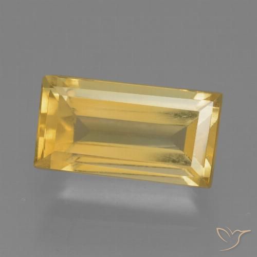 2.10ct Natural ouro médio Citrino, baguete, VS
